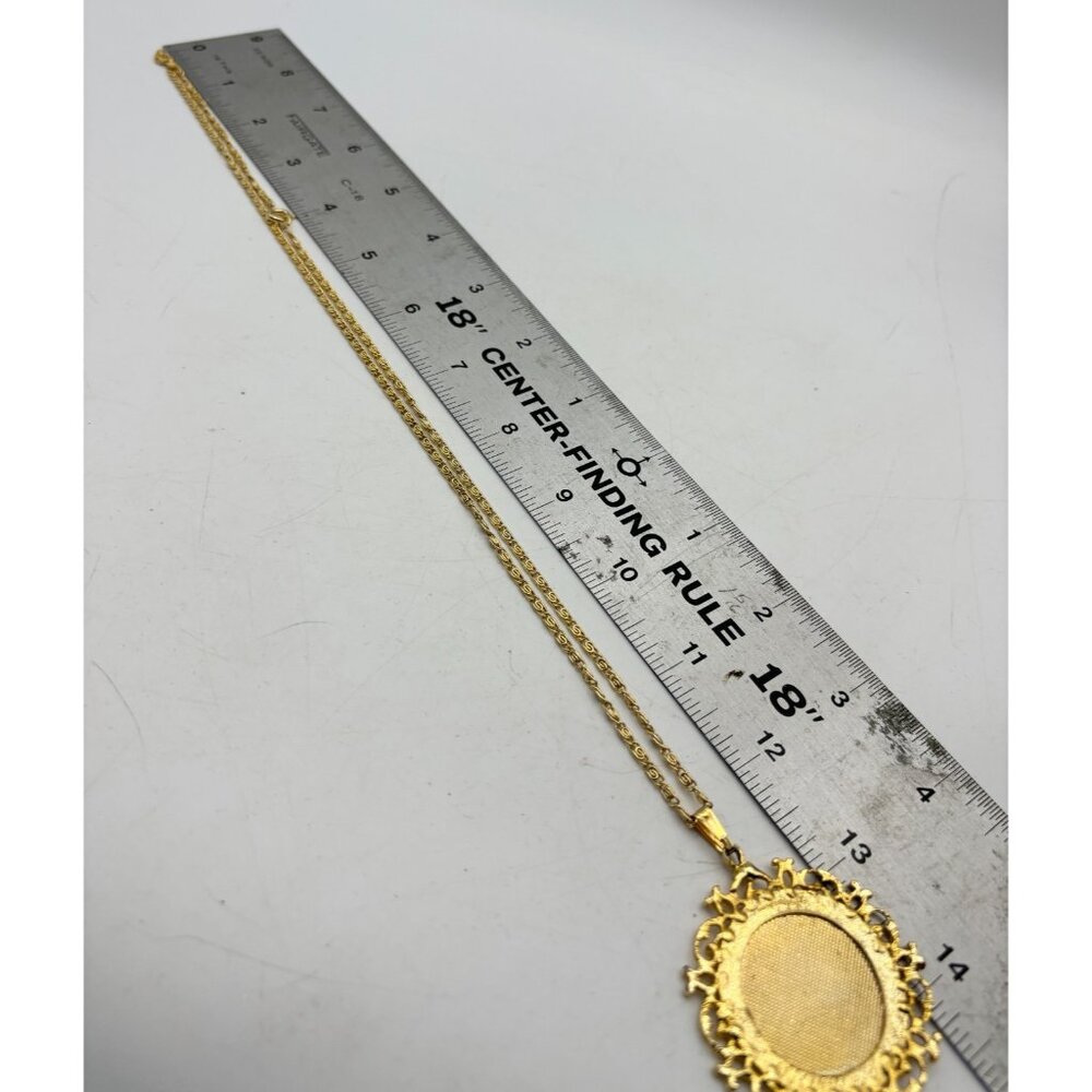 1970s Jewels By Rio Goldtone Zodiac Pendant Necklace-Virgo-NOS MCM RARE - Picture 7 of 8